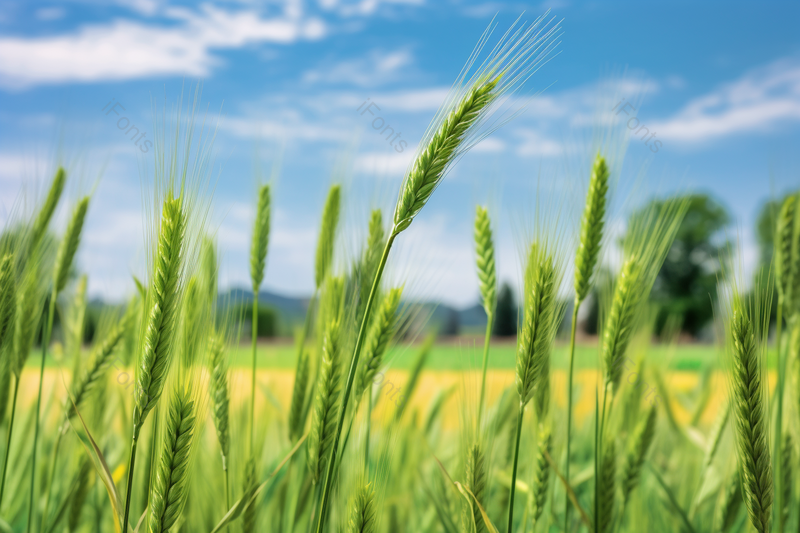 绿色实拍图立夏芒种节气农田里茁壮成长的小麦,高清,摄影图,摄影图片,图片大全,摄影图免费下载